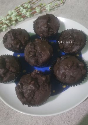 Foto resep Eggless Chocolate Muffins