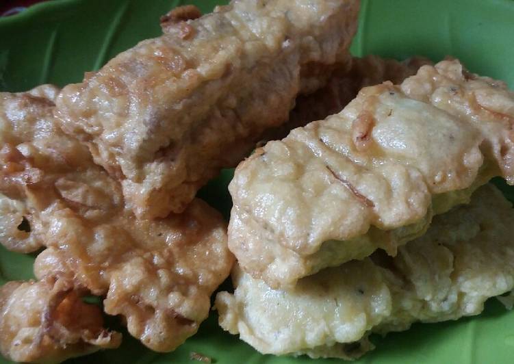 Tempe Goreng Balut Telor