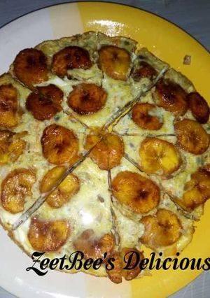A picture of Plantain fritata.