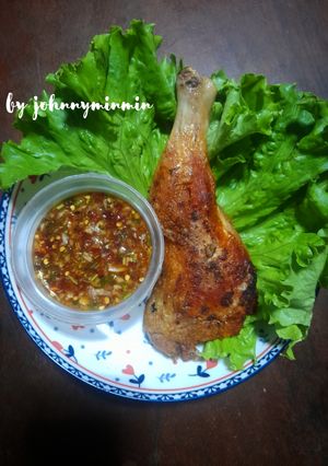 รูปของ ไก่ย่างกระทะซีฟู้ดปลาร้า