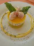 Causa limeña de camarones