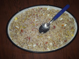 Arroz con atún salteado