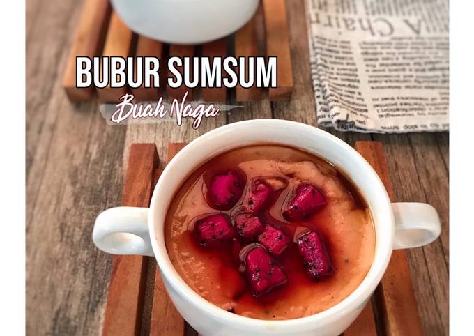 Resep Bubur Sumsum Lembut Buah Naga, Bisa Manjain Lidah