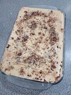 Una foto de Pastel helado de café con baileys