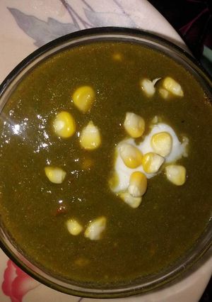 कॉर्न पालक की सब्जी (Corn palak ki sabji recipe in hindi) रेसिपी मुख्य फोटो