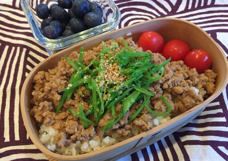 Chicken soboro Bento Box 鶏そぼろ弁当