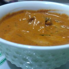 A picture of Mushroom curry.