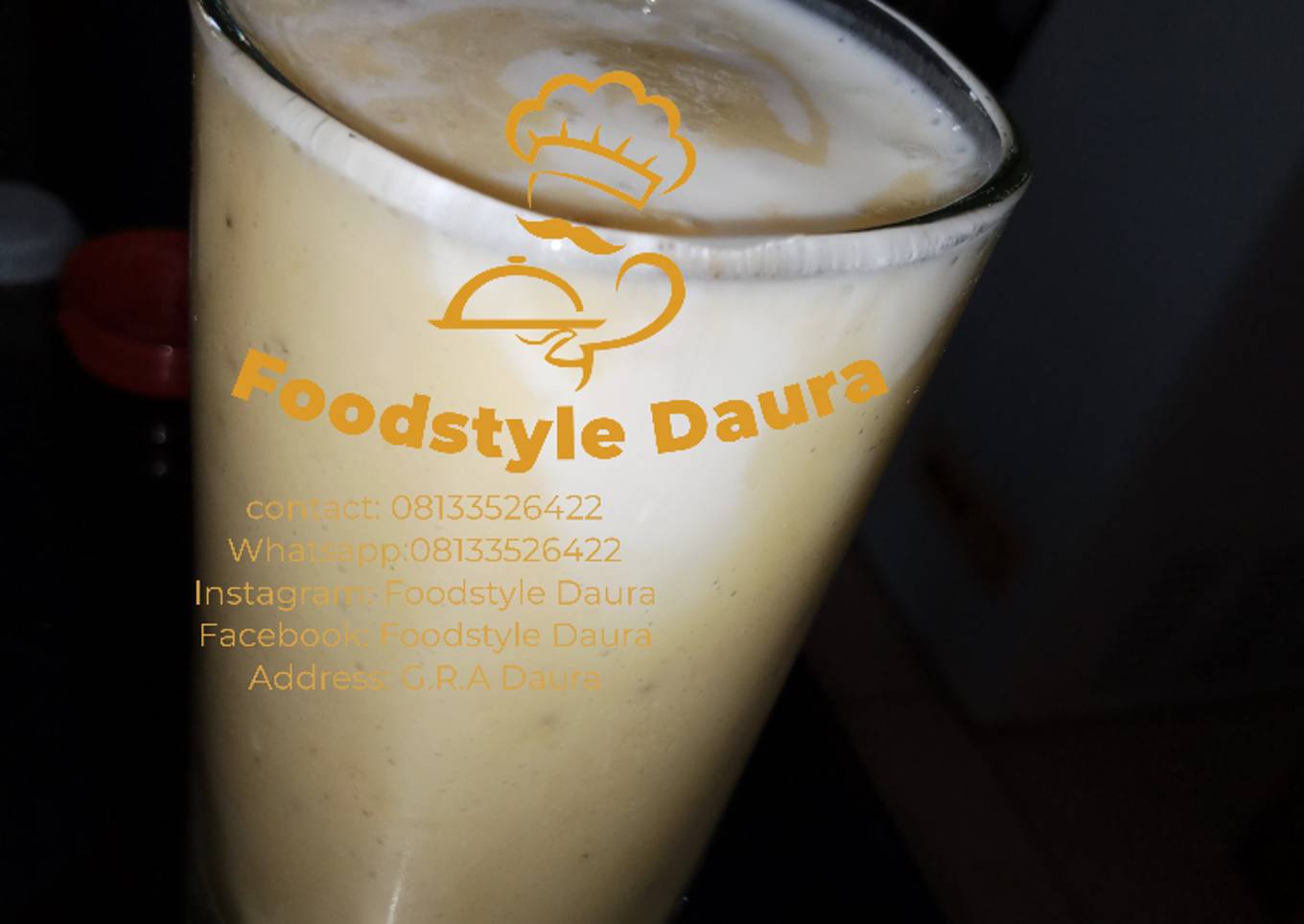 Pineapple and banana smoothie