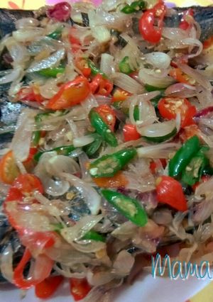 Foto resep 4. Ikan cue tumis bawang merah cabai