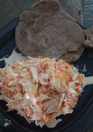 Una foto de Ensalada de col con un giro