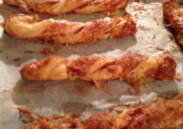 Recipe of Super Quick Homemade Christmas Parma Ham and Stilton Cheese Straws