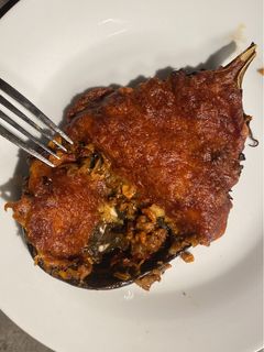 Una foto de Berenjena Rellena