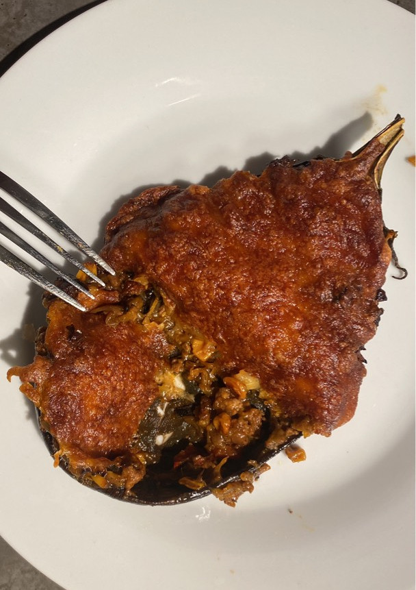 Una foto de Berenjena Rellena