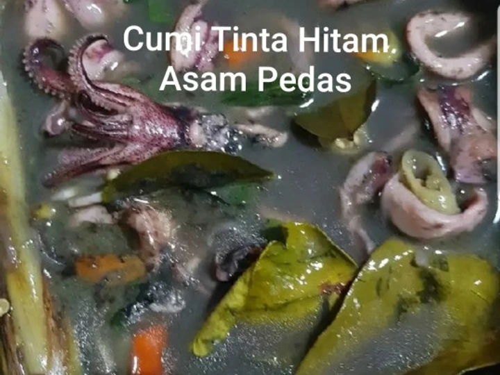 Langkah Gampang Membuat Resep Cumi tinta hitam asam pedas ala makassar yang Sempurna Anti Ribet, Lezat Sekali