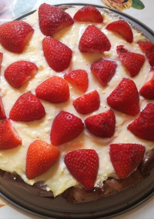 Epres piskótás torta recept fotója