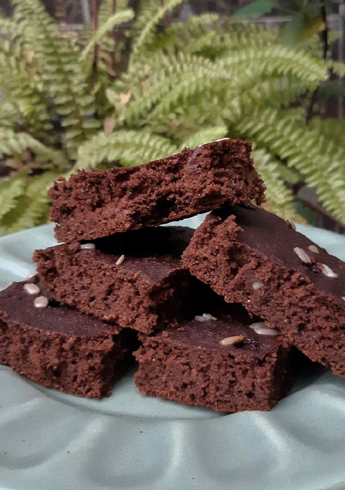 Una foto de Brownies de calabaza saludables sin azúcar 🍫