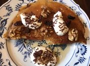 A picture of dessert crepe