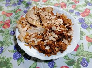 Foto di POLLO MANDORLE, ZENZERO E CAROTE