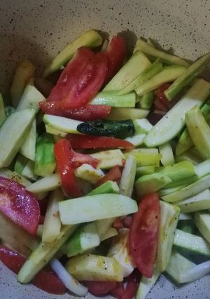 عکسی از دستور خوراک سبزیجات رژیمی