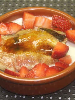 Una foto de Higo con fresas