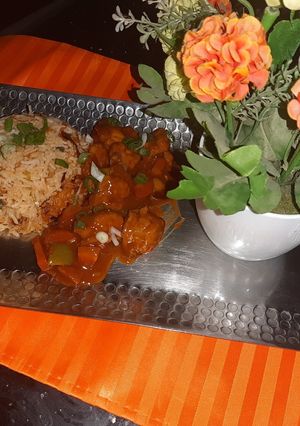 A picture of Kungpao chicken.