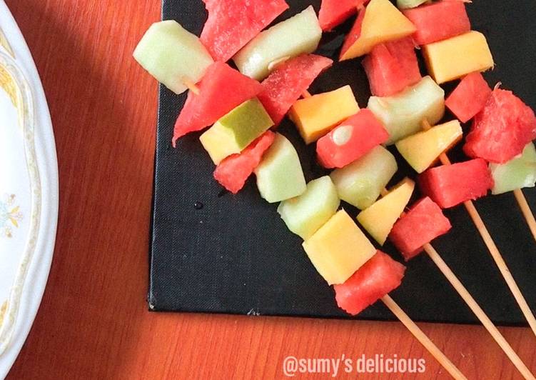 How to Make Quick Fruits kebab | Easy Recipe For Dinner