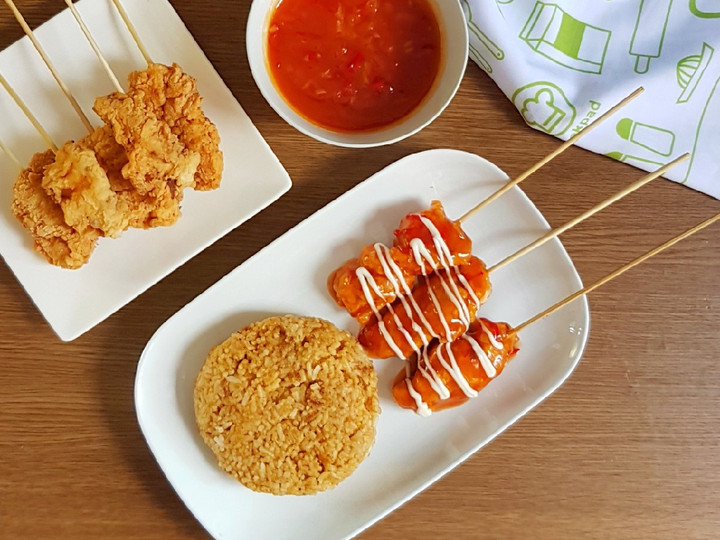 Resep Chicken Hot Rods &amp;amp; Nasi Rendang Ala KFC Anti Gagal