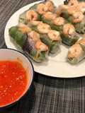 Fresh Vietnamese spring rolls