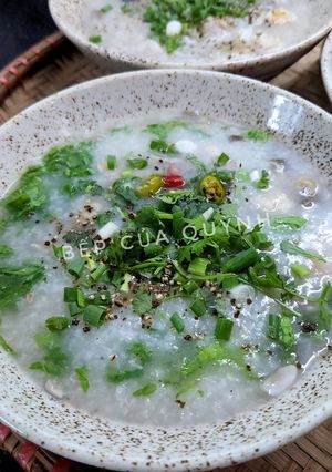 Hình của món Cháo tôm, nấm.