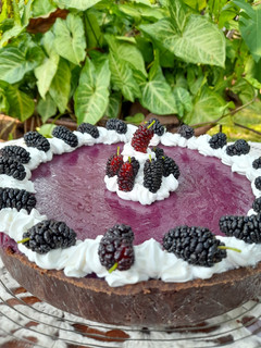 Una foto de Cheesecake de moras