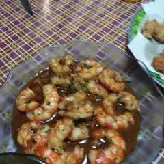 Una foto de Langostinos Caramelizados