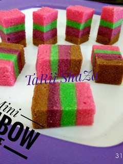 Foto resep Mini Rainbow Cake