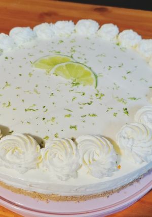 Una foto de Tarta fría de limón (sin horno)