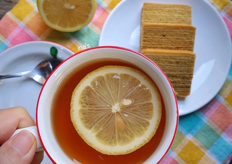 Resep Hot Lemon Tea, Enak