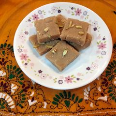 Roasted gram burfi A picture of Roasted gram burfi.