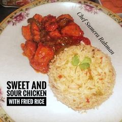 A picture of Sweet and sour chicken.