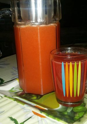 صورة لوصفة 🍊عصير المندرين ولفريز🍓