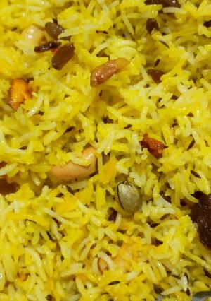 A picture of Shahi pulao.