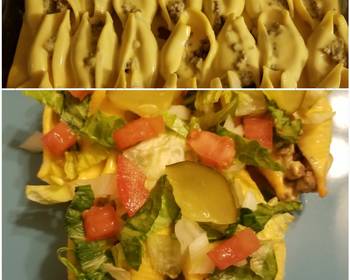 Easy Fast Cooking Cheeseburger stuffed shells Most Delicious