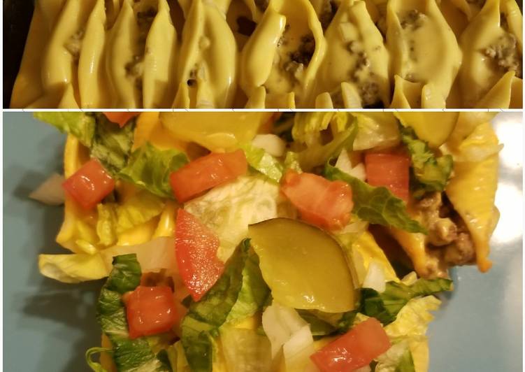 Recipe of Yummy Cheeseburger stuffed shells