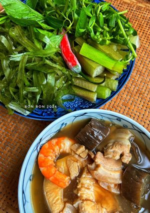 Hình của món Hẹ Nước Chấm Mắm Kho.