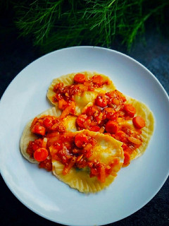 Foto resep Ravioli Pasta Homemade, Isi Bayam