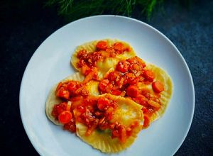 Foto resep Ravioli Pasta Homemade, Isi Bayam