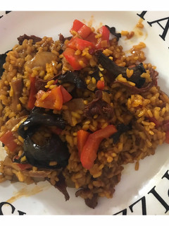 Una foto de Arroz con setas