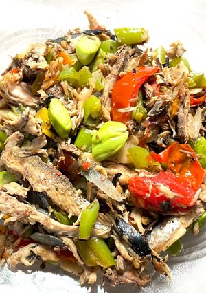 Foto resep Ikan Tongkol Suwir Pete Buncis