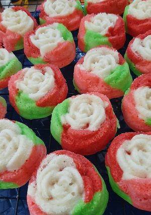Foto resep Bolu kukus mawar