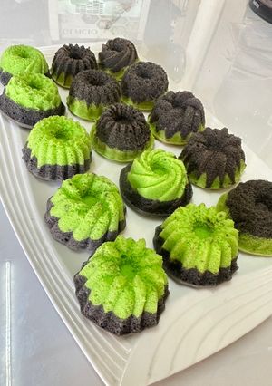 Foto resep Buttercake Pandan Ketan Hitam