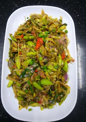 Foto resep Kecombrang Pete Tumis Pedas