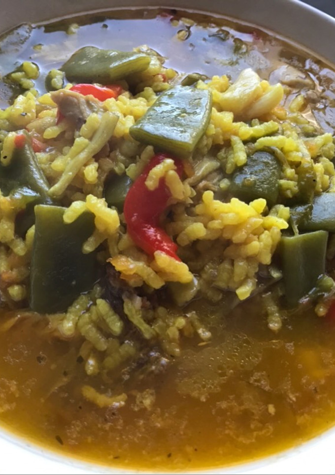 Una foto de Arroz caldoso para dos