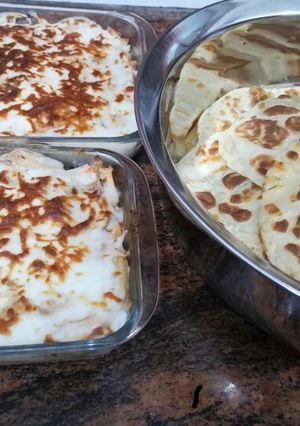 صورة لوصفة صينية الدجاج والبطاطا مع خبز مرضوف